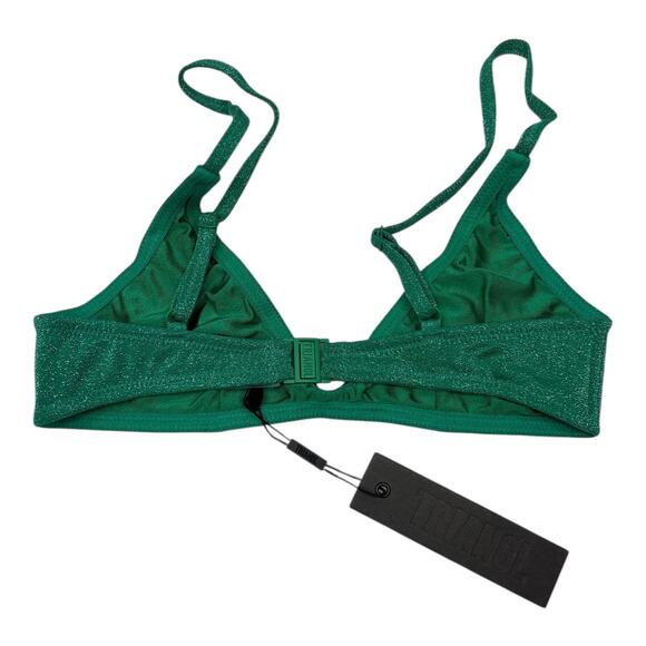 Triangl Womens Green Sparkle Maia Bikini Top Size Small - Picture 3 of 5